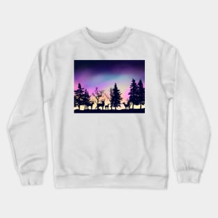 deer in forest Crewneck Sweatshirt